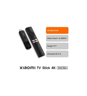 Xiaomi TV Stick 4K 2. Nesil - TV Stick 4K 2nd Gen Android Medya Oynatıcı 2. Nesil Dolby Vision & HDR10+ (Xiaomi Türkiye Garantili)