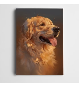 Sevimli Köpek Kanvas Tablo
