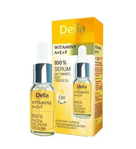 Delia Argan A+ E+ F Yüz ve Boyun İçin Gençlik İxir Yenileyici Serum 10ml