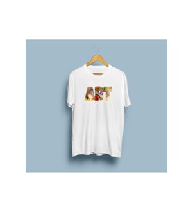 Oversize ART Yazı Tasarımı Unisex T-shirt