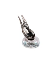 Nikel ve cam pipo standı, şık ve kullanışlı tasarım
