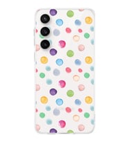 PrintiFy Galaxy S24 Fe ile Uyumlu Water Color 6  Kamera Korumalı Şeffaf  Kılıf