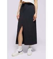 Nike Sportswear Collection Women's Twill Skirt Kadın Gabardin Yırtmaçlı Etek Siyah