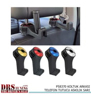 Koltuk Arkası Telefon Tutucu Askılık Sarı