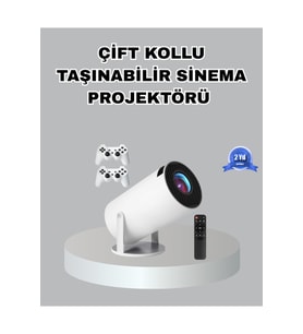 Ultra HD Taşınabilir Kablosuz Projeksiyon Cihazı, Wi-Fi ile Yansıtma