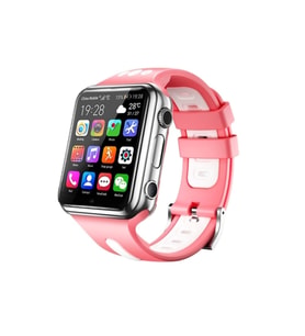 Çocuklar için Akıllı Çocuk Saati, W5s 4G Kamera, GPS, Wi-Fi, Android, Pembe