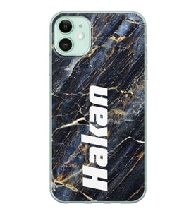 4no. Mermer Tasarımlı Şeffaf Telefon Kılıfı (Tüm Modeller Mevcuttur)