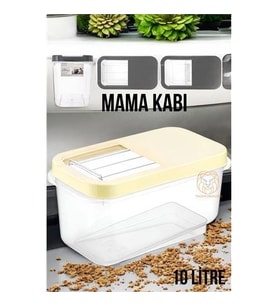 TransForMacion Kedi ve Köpek Mama Saklama Kabı Sürgülü Kapaklı 10 Litre 720984