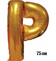 Pazariz  75 cm P Harfi Folyo Balon Altın