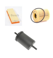 Bosch Filtre Bakım Seti Citroen C3 1.4 Benzinli 2009-2017 Hava + Yağ f. + Yakıt Filtre Bosch