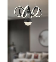Royalis Sarkıt Led Avize - Oturma Odası, Salon, Mutfak Uyumlu Sarkıt Led Avize (Siyah)