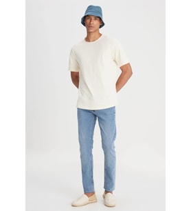 Lee Luke Slim Fit Dar Kesim Normal Bel Mavi Esnek Jean Kot Pantolon - L719059XT (Açık Mavi)
