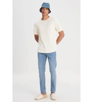 Lee Luke Slim Fit Dar Kesim Normal Bel Mavi Esnek Jean Kot Pantolon - L719059XT (Açık Mavi)