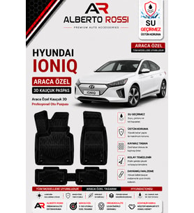 HYUNDAI İONİQ 6 2022 - 2026 Araca Özel Kauçuk 3D Profesyonel Oto Paspası