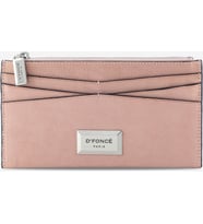 Zippie Hakiki Deri Kadın Cüzdanı Powder Pembe Floter
