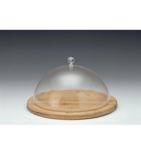 AHŞAP ALTLI FANUS-30 CM