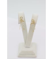 STİL İNCİSİ/XUPING JEWELRY SONSUZ MODEL ZİRKON TAŞLI KÜPE (Altın Rengi)
