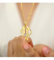 925 Ayar Gümüş Kişiye Özel Yazılı Tiger Kaplan Tasarımlı Unisex Kadın/Erkek Kolye So0008