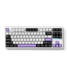 MCHOSE K87 %80 TKL RGB Kablosuz Hotswap Mor Mekanik Gaming Klavye (MC-K87-13)