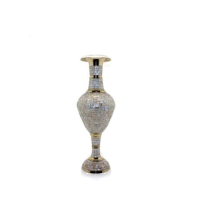 Kişiye Özel Pirinç Sedefli Vazo 60 Cm