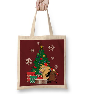 Angry Beavers Around The Christmas Tree Bez Çanta Uzun Saplı