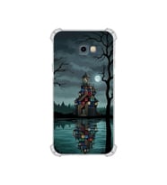 PrintiFy Samsung Galaxy J4core ile Uyumlu Simya Serisi Gölge Ve Cam Tasarımlı Uv Baskılı Köşe Korumalı Antişok Kılıf