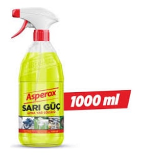 Asperox Sarı Güç Çok Amaçlı Ultra Yağ Çözücü Sprey 1 Lt
