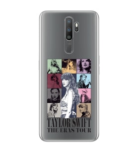 Oppo A5 2020 / A9 2020 Uyumlu Taylor Swift Desenli Şeffaf Telefon Kılıfı