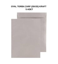 Torba Zarf 26x35 Kraft 90 gr 5 Adet – Dayanıklı ve Doğal Gönderim Çözümü