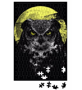 Dolunay Baykuş Korku Baykuş Puzzle 240 Parça Yapboz