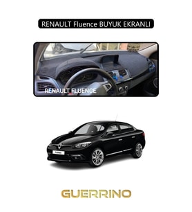 RENAULT Fluence BUYUK EKRANLITORPİDO KORUMA HALISI SİYAH KENAR