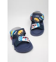 Günlük Unisex Çocuk Sandalet Esnek Kaymaz Taban Yazlık Ev Okul Kreş Ayakkabı PS940-PS955 (Lacivert)