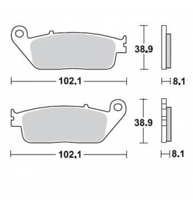 Braking 716Sm1 2007-2012 Kawasaki Z 750 Uyumlu Ön Fren Balatası Yarı Metalik Bal