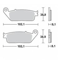 Braking 716Sm1 2007-2012 Kawasaki Z 750 Uyumlu Ön Fren Balatası Yarı Metalik Bal