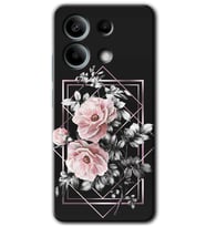 Redmi Note 13 Pro 5G Kılıf HD Desen Baskılı Kılıf - Retro Çiçek 1
