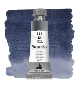 Maimeri Blu Tüp Sulu Boya 12 ml S1 No:514 Paynes Grey