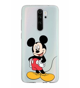 Xiaomi Redmi Note 8 Pro Uyumlu Kapak Mickey Mouse Tasarımlı Şeffaf Silikon Kılıf