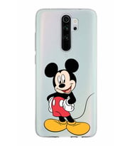 Xiaomi Redmi Note 8 Pro Uyumlu Kapak Mickey Mouse Tasarımlı Şeffaf Silikon Kılıf