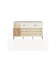 Arges Konsol 6 Raflı 2 Çekmeceli Tek Kapaklı  176x30x99 Aytaşı-Çam/Aytaşı