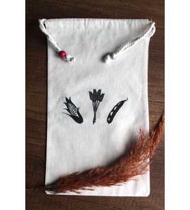 30x40cm -  2 Adet Keten Bakliyat Çok Amaçlı Kese - Saklama Torbası - 
