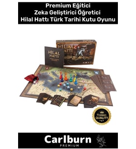 Premium Eğitici Zeka Geliştirici Öğretici Eğlence Aile Etkinlik Hilal Hattı Türk Tarihi Kutu Oyunu