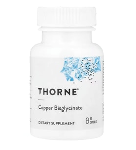 Thorne (Özelsporcugıdaların'dan !!) Copper Bisglycinate 60 Capsul (2 mg per Capsul).Orj Abd Menşei.