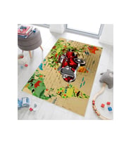 Rovigo Home Dijital Baskı Yıkanabilir Kaymaz Taban Çocuk Halısı  RVG4110 (Kırmızı)