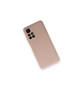 Xiaomi Redmi Note 11t Kılıf Nano İçi Kadife Silikon - Pudra