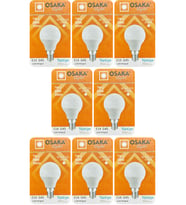 (8 Adet) Osaka 7W (50W) Beyaz Işık E14 Duylu (İnce Duy) Led Mini Ampul