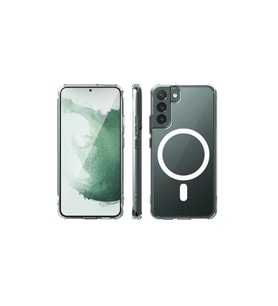 Samsung Galaxy S22 Plus Kılıf Magneticsafe Şeffaf Silikon - Şeffaf