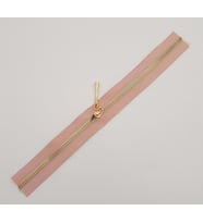 Angel Çanta Aksesuar Başlıklı Fermuar 30 Cm Light Gold Metal Pudra Renk