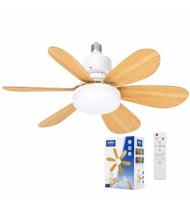 Tavan Vantilatörü ve LED Avize - Uzaktan Kumandalı - 6 Kanatlı - 52 cm