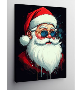 Kanvas Tablo Noel Baba’Nın Gözlükleri