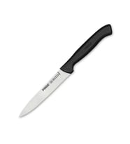 38049 Ecco Tırtıklı Sebze, Et, Biftek Steak Bıçağı 12 Cm - Siyah